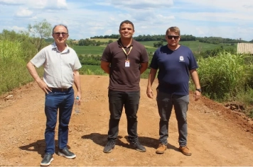 Estado e Município vistoriam melhorias nas estradas rurais da Serra de Baixo