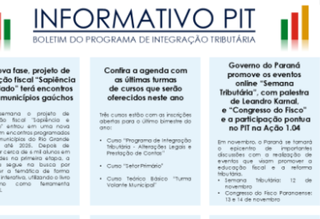 INFORMATIVO PIT - Nº 25 - OUTUBRO/2024