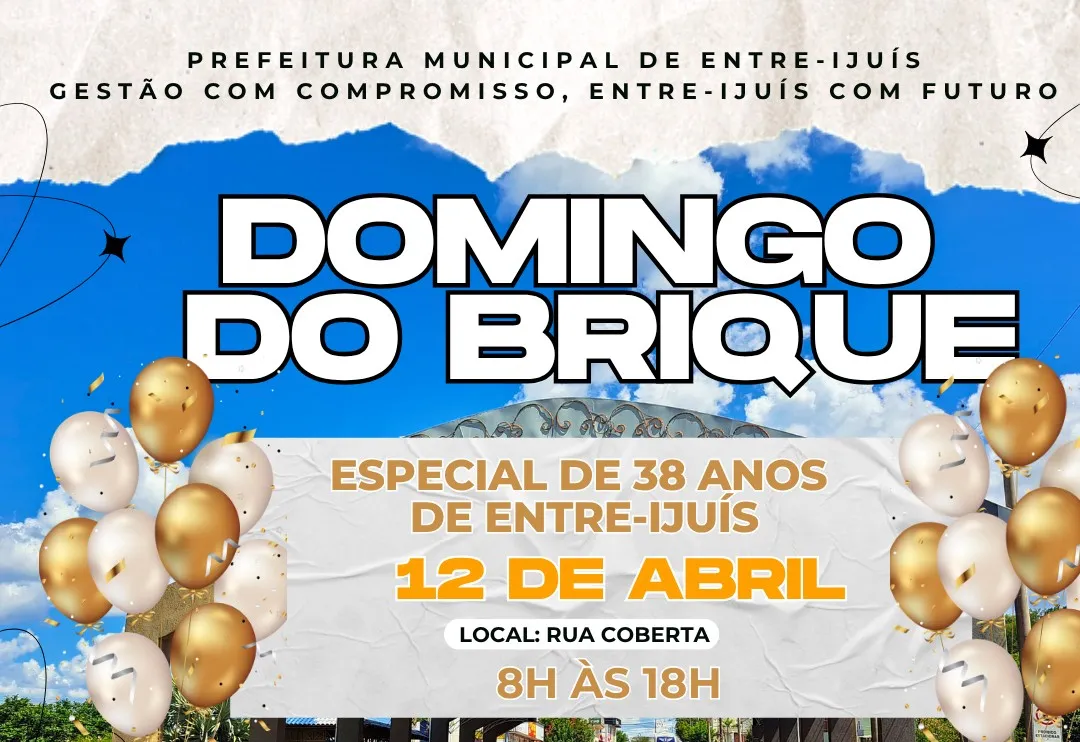 Domingo do Brique dia 12 de abril